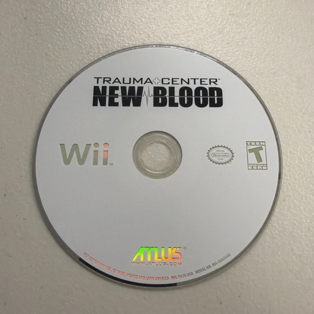 Trauma Center: New Blood Nintendo Wii Game Disc Only Tested